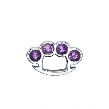 Brass Knuckles with Gems 0210