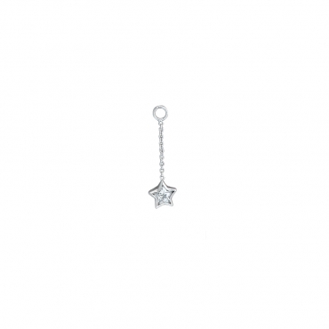 Star Bezel Chain Charm 03-0284